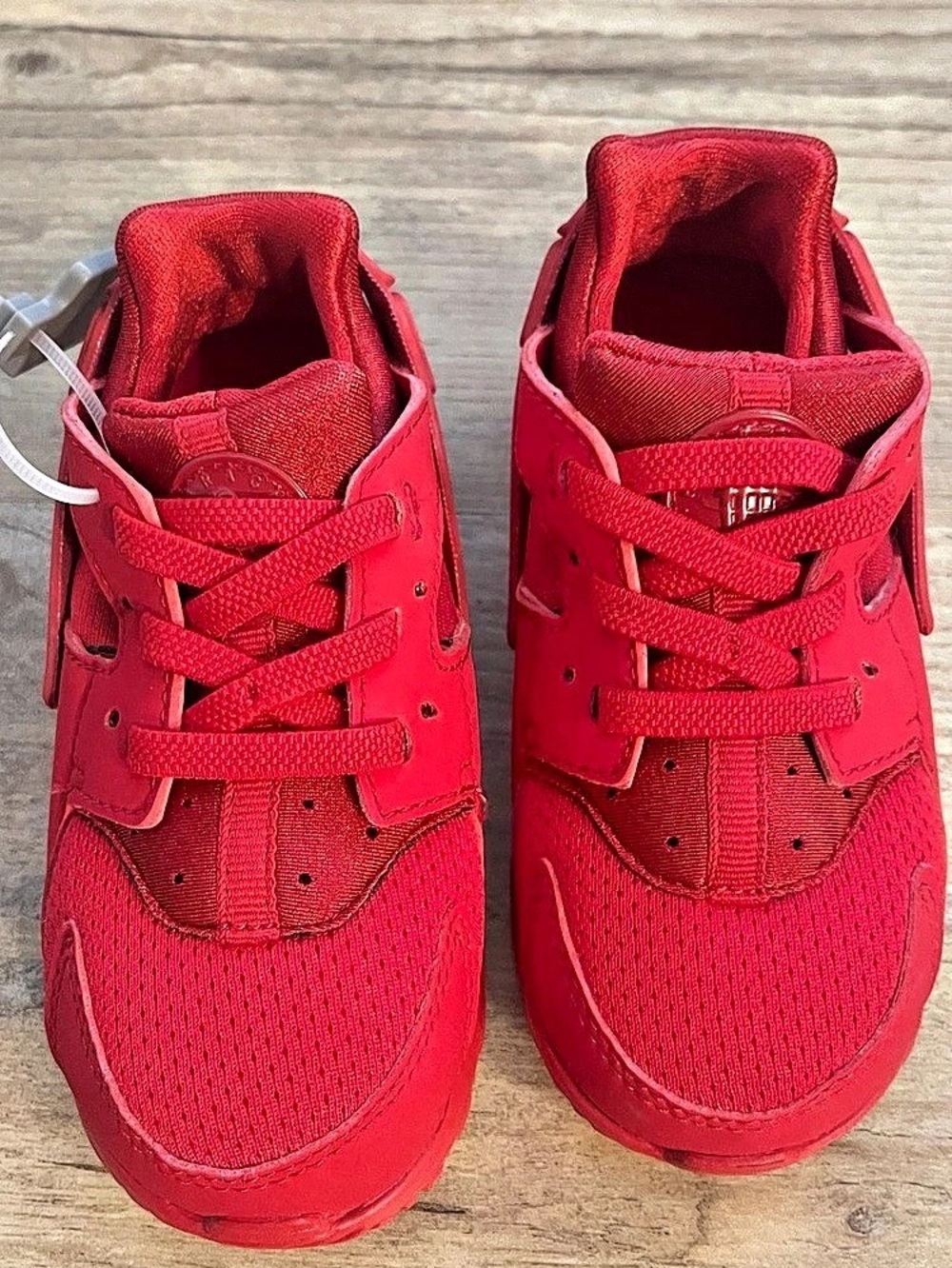Nike Air Huarache Run TD triple Red Kids Sneakers